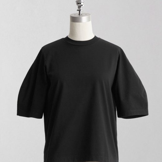 LOEFF ＜LOEFF＞コットン クレセントスリーブ Tシャツ ユナイテッドアローズ トップス カットソー・Tシャツ ブラック ホワイト【送料無料】