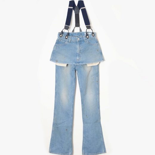【SALE／31%OFF】HOLIDAY PAINT DENIM 2P SUSPENDER PANTS 24SS フリークスストア パンツ ジーンズ・デニムパンツ ネイビー【送料無料】