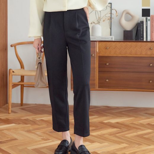 ダンボール テーパードパンツ レディース パンツ テーパード きれいめ オフィス オフィスカジュアル ボトムス ロング丈 バックゴム ゴム セットアップ センタープレス 白 アイボリー 黒 ブラック 会社 シンプル カジュアル 普段着 ポケット 足首 フリーサイズ [M3963]