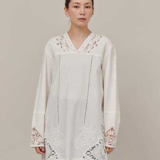 【SALE／40%OFF】Curensology コットンバテンレースブラウス カレンソロジー トップス シャツ・ブラウス ホワイト ブラック【送料無料】