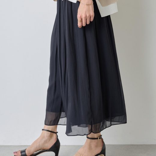 BEARDSLEY シワシフォンギャザーパンツ ビアズリー パンツ その他のパンツ カーキグリーン ブラック【送料無料】
