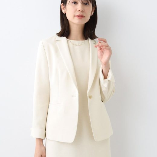 【SALE／50%OFF】INDIVI 春SALE!【洗える/スーツ】テーラードカラージャケット インディヴィ スーツ・フォーマル セットアップスーツ ホワイト グレー ネイビー【送料無料】