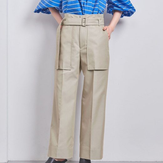 【SALE／70%OFF】UNITED ARROWS シャンブレー ベルト パンツ ユナイテッドアローズ アウトレット パンツ その他のパンツ ベージュ ブラック【送料無料】