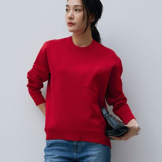 【SALE／40%OFF】ICB 【洗える】ナンバリングカラーニット プルオーバー アイシービー トップス ニット イエロー グリーン レッド ホワイト ピンク【送料無料】