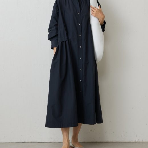 【SALE／30%OFF】BEARDSLEY ウエストギャザーシャツワンピース ビアズリー ワンピース・ドレス その他のワンピース・ドレス ネイビー ブラック【送料無料】