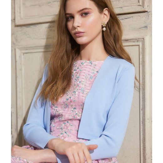 TOCCA 【洗える】SQUARE BOLERO ボレロ トッカ トップス カーディガン ブラック ネイビー ブルー ホワイト【送料無料】