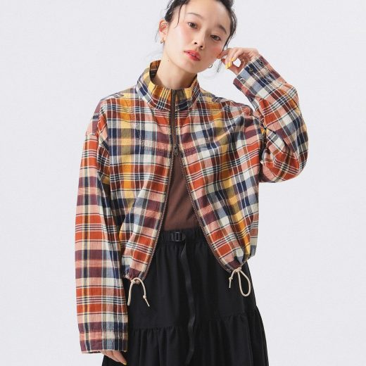 BEAMS BOY マドラス チェック ブルゾン ビームス ウイメン ジャケット・アウター ブルゾン・ジャンパー ベージュ ブラウン【送料無料】