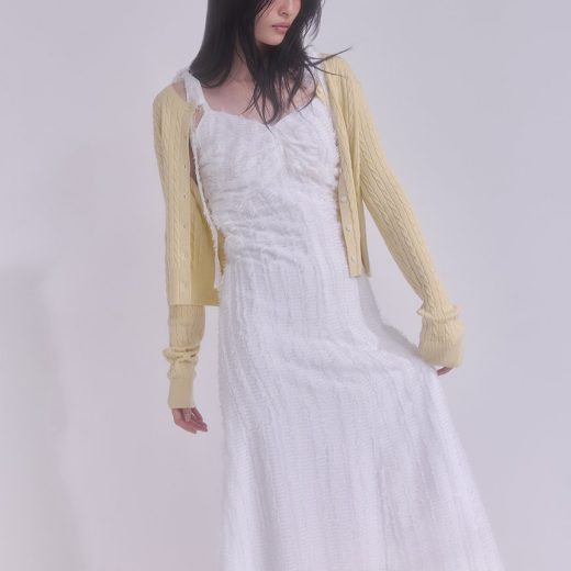 FRAY I.D 【WEB限定カラー】フリンジキャミワンピース フレイ アイディー ワンピース・ドレス ワンピース ホワイト ブラック【送料無料】