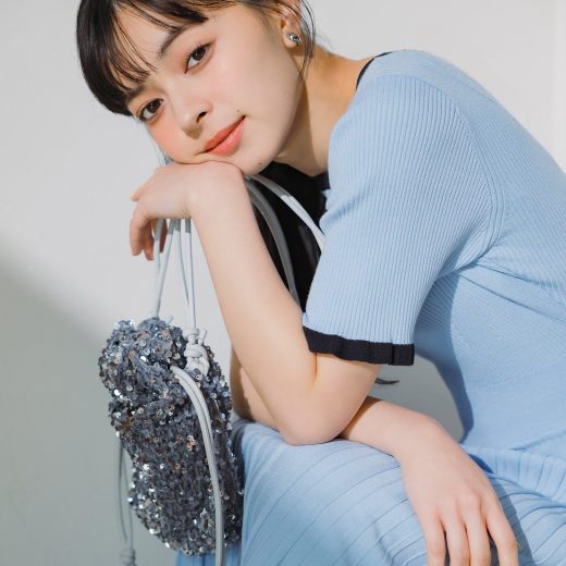 【SALE／40%OFF】NATURAL BEAUTY BASIC バイカラーラインニットワンピース ナチュラルビューティベーシック スカート その他のスカート ブラック ブルー【送料無料】