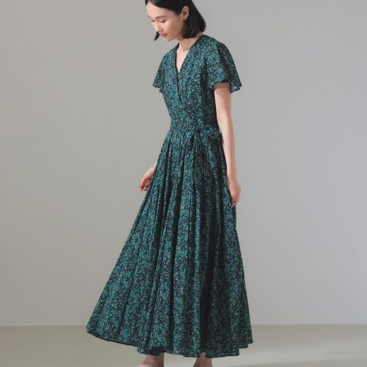 Demi-Luxe BEAMS 【6/11 9:59までポイント10倍】【別注】MARIHA / マドモアゼル プリント ワンピース 25SS 旅行 お呼ばれ ドレス デミルクス ビームス ワンピース・ドレス その他のワンピース・ドレス ブラック【送料無料】