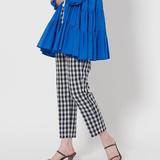 UNITED ARROWS シャイニー ギンガムチェック パンツ ユナイテッドアローズ パンツ その他のパンツ ネイビー ブラック ピンク【送料無料】