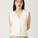 ニットジレ FRAY I.D フレイ アイディー トップス ニット ブラック ベージュ ホワイト【送料無料】[Rakuten Fashion]
