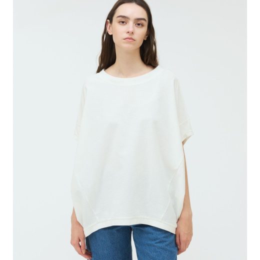 mizuiro ind mizuiro ind コクーンワイドプルオーバー マーコート トップス カットソー・Tシャツ ブラック グレー ホワイト ベージュ【送料無料】