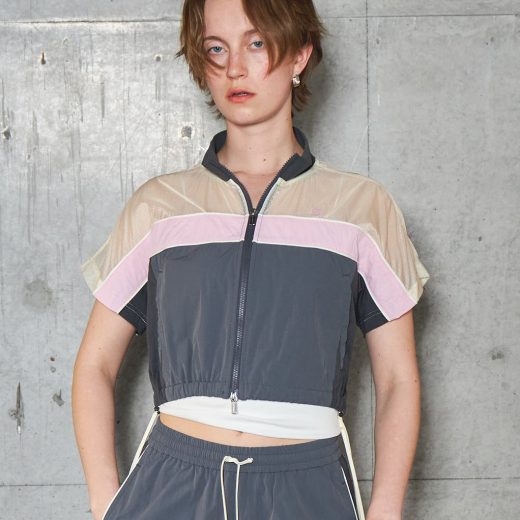 MAISON SPECIAL Color Block Half Sleeve Tops メゾンスペシャル トップス シャツ・ブラウス ブラック グレー ホワイト【送料無料】