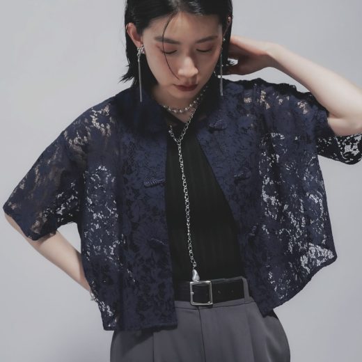 HARE チャイナレースシャツ ハレ トップス シャツ・ブラウス オレンジ ブルー ホワイト ネイビー ブラック【送料無料】