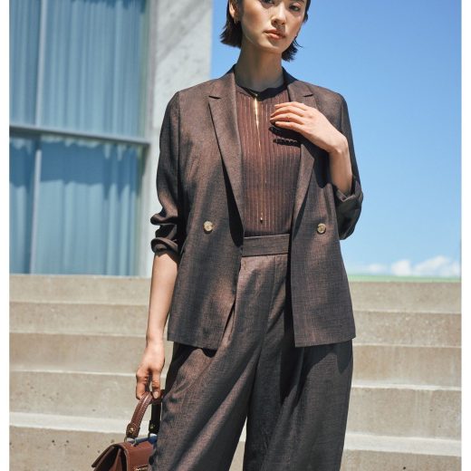 UNITED ARROWS green label relaxing ライトリネンライク ダブル ジャケット -マシンウォッシャブル- ユナイテッドアローズ グリーンレーベルリラクシング ジャケット・アウター テーラードジャケット・ブレザー ブラウン ネイビー【送料無料】