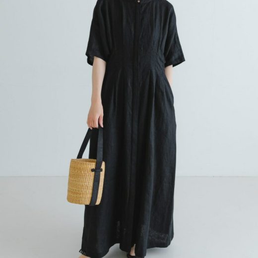 【SALE／30%OFF】『2サイズ展開』タックデザインリネンワンピース URBAN RESEARCH アーバンリサーチ ワンピース・ドレス ワンピース ホワイト ブラック【RBA_E】【送料無料】[Rakuten Fashion]
