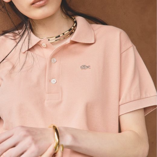 IENA LACOSTE/ラコステ 別注 POLO SHIRTS ポロシャツ イエナ トップス ポロシャツ ネイビー オレンジ ベージュ【送料無料】