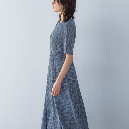 LAUTREAMONT フィットアンドフレアワンピース≪洗濯機で洗える≫ ロートレアモン ワンピース・ドレス ワンピース ネイビー【送料無料】