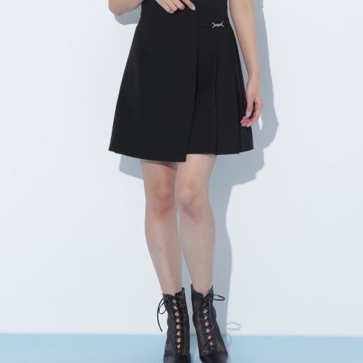 JILL by JILL STUART デザインビットラップスカパン ジル バイ ジル スチュアート パンツ その他のパンツ ブラック グレー【送料無料】