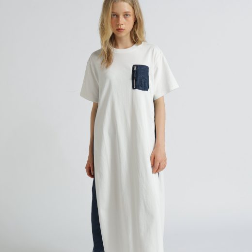 AVIREX 《WEB&DEPOT限定》MA-1 POCKET ONEPIECE/MA-1ポケット ワンピース アヴィレックス ワンピース・ドレス ワンピース ホワイト ブラック【送料無料】