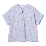 【SALE／40%OFF】Ballsey ボイルスクエアエンブロイダリー パッチポケットブラウス トゥモローランド トップス シャツ・ブラウス ブラック ホワイト パープル【送料無料】