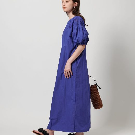 UNITED ARROWS ポプリン エンブロイダリー ドレス ユナイテッドアローズ ワンピース・ドレス ワンピース ブラック【送料無料】