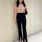 FRAY I.D ストレッチフレアパンツ フレイ アイディー パンツ その他のパンツ ベージュ ブラック【送料無料】