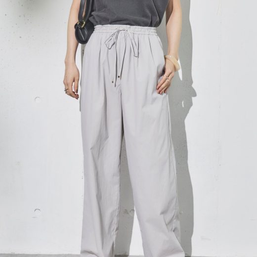 DOUX ARCHIVES ドロストナイロンストレートパンツ ドゥアルシーヴ パンツ その他のパンツ グレー ブラック カーキグリーン【送料無料】