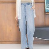 GLOBAL WORK 冷感デニムイージーパンツ/494053 グローバルワーク パンツ ジーンズ・デニムパンツ ネイビー ブルー【送料無料】