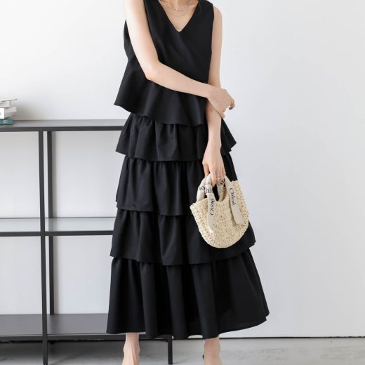 【SALE／50%OFF】La-gemme ペプラム*ラッフルスカートセットアップ ラジュール スーツ・フォーマル セットアップスーツ グリーン グレー ベージュ ブラック【送料無料】