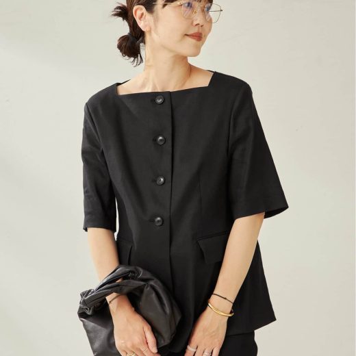 plage R'IAM シェイプジャケット プラージュ ジャケット・アウター その他のジャケット・アウター ブラック ベージュ【送料無料】