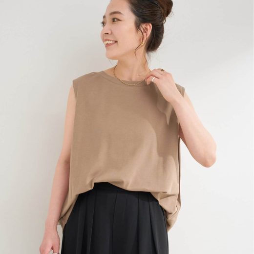 B.C STOCK 《追加2》ウォッシャブル / ノースリボックスTEE ベーセーストック トップス カットソー・Tシャツ ホワイト ブラック ブルー ブラウン