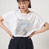 【SALE／10%OFF】UNITED ARROWS green label relaxing 【WEB限定】＜at ease＞フォトグラフィック ショートスリーブ Tシャツ ユナイテッドアローズ グリーンレーベルリラクシング トップス カットソー・Tシャツ グレー
