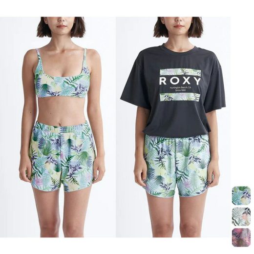 【お得なクーポン発行中】 ロキシー ROXY レディース マリン サーフ ウェア ラッシュTシャツ付き 水着 3点セット SIMPLY BOTANICAL RSW241009