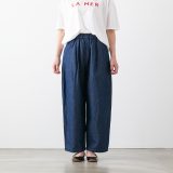 TRAVAIL MANUEL トラバイユ マニュアル コットンリネン デニム バームパンツ 2色 5048