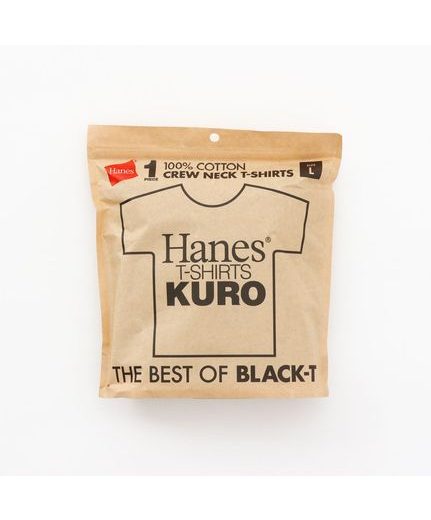 Hanes(ヘインズ)1P KUROクルーネックTシャツ