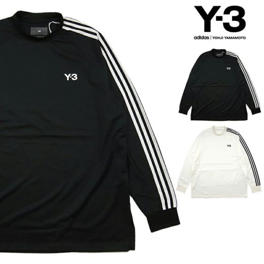 【ポイント5倍・お買い物マラソン】Y-3 ロンT ワイスリー 長袖Tシャツ レディース メンズ 女性 男性 春 夏 ブランド YOHJI YAMAMOYO Y3 トップス 人気 誕生日 プレゼント ギフト y3096 ブラック オフホワイト S M L XL
