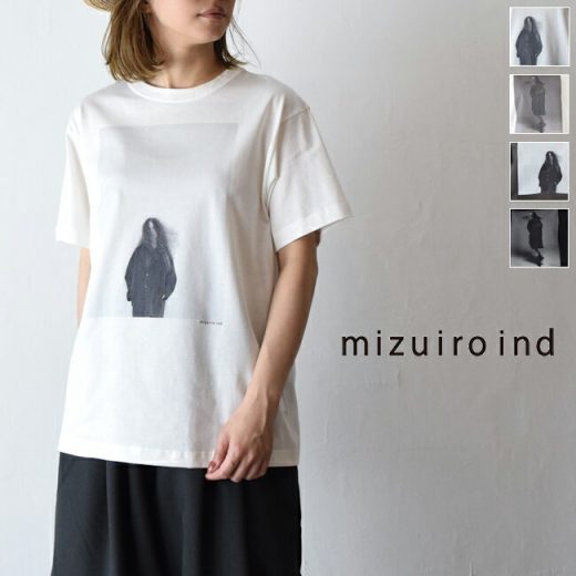 【 15％OFF 】さらに【13％・11％OFFクーポン×P最大47倍】お買物マラソン7/11(金)1：59まで mizuiro ind (ミズイロインド)photo print T 4colormade in japan1-210058【;】