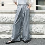 【7/20(日)23:59迄クーポンで10％OFF】パンツ レディース ボトムス ロング丈 フルレングス ワイドパンツ ドット柄 水玉 無地 ハイウエスト ポケット ロングパンツ 水玉柄 総柄 シンプル ナチュラル モード キレカジ 春 夏 秋 オシャレウォーカー【メール便不可】【30】