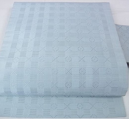 平和屋本店■極上　九寸名古屋帯　花倉織　花絽織　秘色色　逸品　DZAA0001kh4
