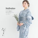 ＼浴衣フェス開催中／最大1000円クーポン配布中☆7/16まで浴衣 セット レディース 浴衣セット 兵児帯 大人 3点セット モダン 金子みすゞ みすゞうた 青 ネイビー 白 つばな 下駄 帯 夏 フリー 送料無料