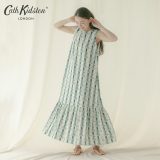 【クーポンで最大500円OFF〜7/11 01:59迄】 キャス キッドソン 公式 バックリボンドレス Garden Stripe / ワンピース バラ ローズ 花柄 ストライプ レディース キャスキッドソン Cath Kidston