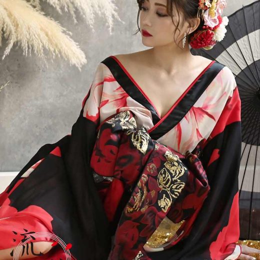 【楽天1位】花魁 コスプレ 花魁コスプレ 衣装 着物ドレス 着物 和柄ドレス 和柄 ハロウィン 和装 キャバ ドレス キャバドレス 花魁 ドレス 和柄 着物ドレス キャバ 着物 中ミニ シフォン 正月 赤 流遊 大きいサイズ 可愛い きれいめ レースドレス ナイト あす楽 送料無料
