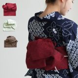 選べる3柄 【utatane 差すだけ1分！プロ監修 日本製小袋帯のつくり帯　変わり結び】不器用さんでも簡単 ワンタッチで憧れモデル着付け帯アレンジ完成　時短 日本製　国産 小袋帯 半幅帯 作り帯 つけ帯 造り帯 浴衣用帯 小紋 夏着物にも！古典柄 レトロ 縞 花