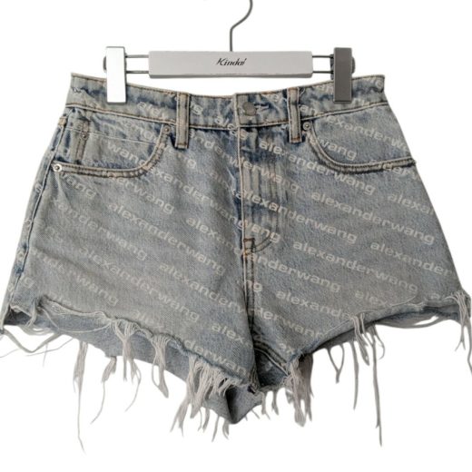 【中古】ALEXANDER WANG　バイト デニムショートパンツ インディゴ サイズ：25 【100625】（アレキサンダーワン）