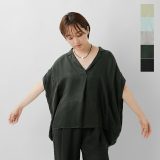 Squady スカディ キュプラツイル スキッパー プルオーバー シャツ 902-6211-nk レディース【3こ1】