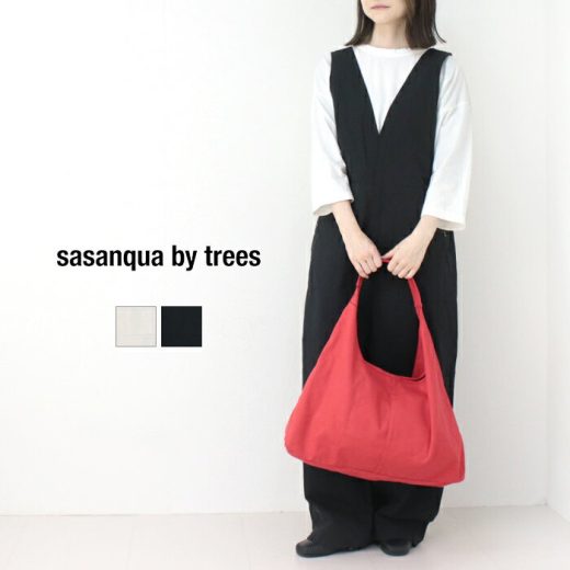 [SALE セール] サザンカバイツリーズ sasanqua by trees ボトルオーバーオール AN-275 日本製 サロペット ストレート ワイド 無地 ボトムス 2025春夏 [返品・交換不可]