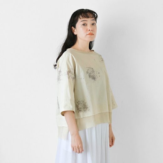【30%OFF】FACTORY ファクトリー 綿近江晒 HANABI スリップオン ブラウス b-03-same1-tr 2025ss新作 レディース【☆】