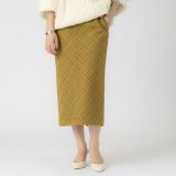 【SALE／40%OFF】Rouge vif la cle チェックタイトスカート ルージュ・ヴィフ ラクレ スカート その他のスカート イエロー オレンジ【送料無料】